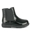 Bottines NOIR Fille Motif Vernis Fermeture éclair