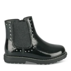 Bottines NOIR Fille Motif Vernis Fermeture éclair