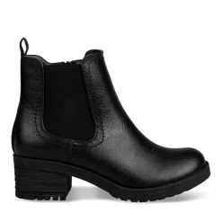 Bottines NOIR Fille Motif Uni Fermeture éclair