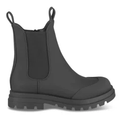 Bottines NOIR Fille Motif Uni Fermeture éclair