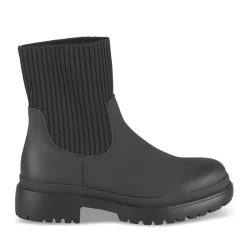 Bottines NOIR Fille Motif Uni A Enfiler