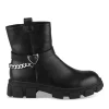 Bottines NOIR Fille Motif Chaîne Fermeture éclair