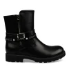 Bottines NOIR Fille Motif Uni Fermeture éclair