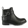 Bottines NOIR Fille Motif Chaîne Fermeture éclair