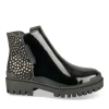 Bottines NOIR Fille Motif Vernis Fermeture éclair