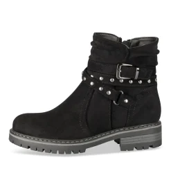 Bottines NOIR Fille Motif Uni Fermeture éclair