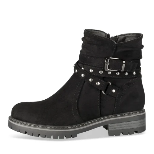 Bottines NOIR Fille Motif Uni Fermeture éclair