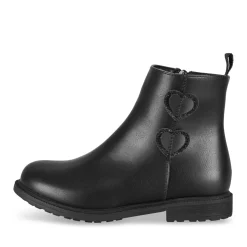 Bottines NOIR Fille Motif Uni Fermeture éclair
