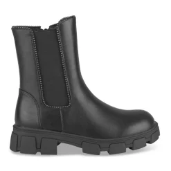 Bottines NOIR Fille Motif Clouté Fermeture éclair