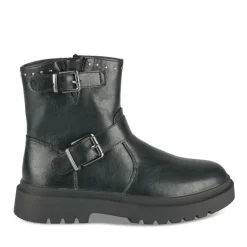 Bottines NOIR Fille Motif Clouté Fermeture éclair
