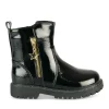 Bottines NOIR Fille Motif Vernis Fermeture éclair