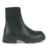 Bottines NOIR Fille Motif Uni A Enfiler