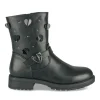 Bottines NOIR Fille Motif Coeurs Fermeture éclair