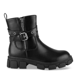 Bottines NOIR Fille Motif Clouté Fermeture éclair