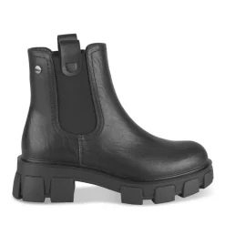 Bottines NOIR Fille Motif Uni A Enfiler