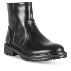 Bottines NOIR Fille Motif Uni Fermeture éclair