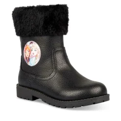 Bottines NOIR Fille Motif Uni Fermeture éclair