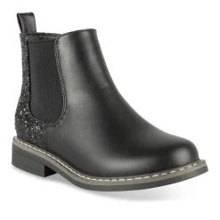 Bottines NOIR Fille Motif Uni Fermeture éclair