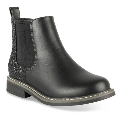 Bottines NOIR Fille Motif Uni Fermeture éclair