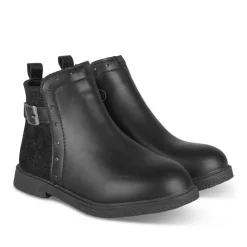 Bottines NOIR Fille Motif Paillettes Fermeture éclair