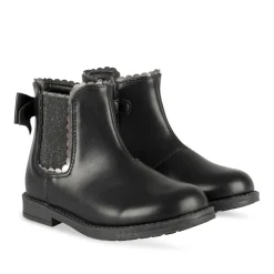 Bottines NOIR Fille Motif Uni Fermeture éclair