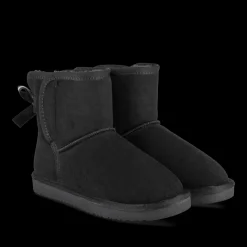 Bottines NOIR Fille Motif Uni A Enfiler