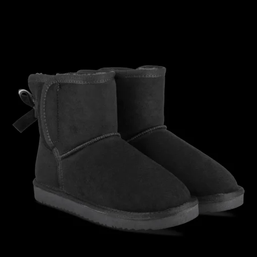 Bottines NOIR Fille Motif Uni A Enfiler