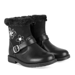 Bottines NOIR Fille Motif Uni Fermeture éclair