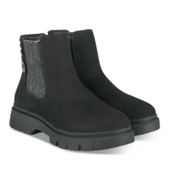 Bottines NOIR Fille Motif Uni A Enfiler