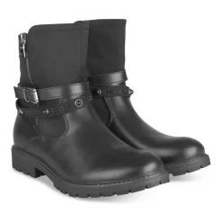 Bottines NOIR Fille Motif Perle Fermeture éclair