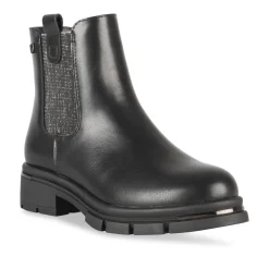 Bottines NOIR Fille Motif Uni A Enfiler