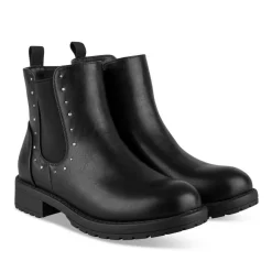 Bottines NOIR Fille Motif Clouté Fermeture éclair