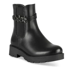 Bottines NOIR Fille Motif Uni Fermeture éclair