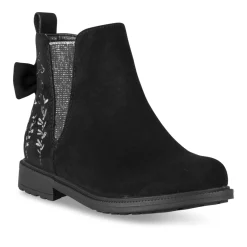 Bottines NOIR Fille Motif Uni Fermeture éclair