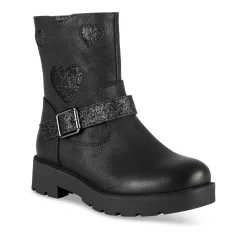 Bottines NOIR Fille Motif Uni Fermeture éclair
