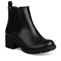 Bottines NOIR Fille Motif Uni Fermeture éclair