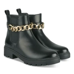 Bottines NOIR Fille Motif Chaîne Fermeture éclair