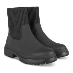 Bottines NOIR Fille Motif Uni A Enfiler