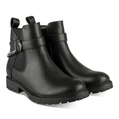 Bottines NOIR Fille Motif Chaîne Fermeture éclair