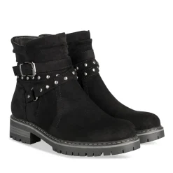 Bottines NOIR Fille Motif Uni Fermeture éclair