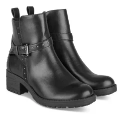 Bottines NOIR Fille Motif Clouté Fermeture éclair