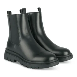 Bottines NOIR Fille Motif Uni Fermeture éclair