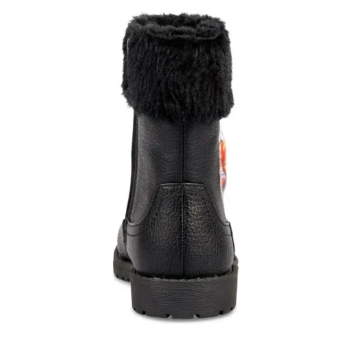Bottines NOIR Fille Motif Uni Fermeture éclair