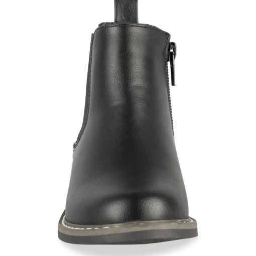 Bottines NOIR Fille Motif Uni Fermeture éclair