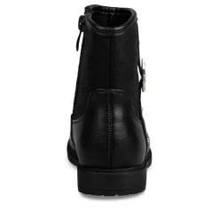 Bottines NOIR Fille Motif Uni Fermeture éclair