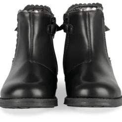 Bottines NOIR Fille Motif Uni Fermeture éclair