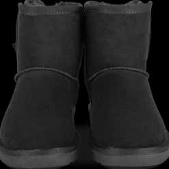Bottines NOIR Fille Motif Uni A Enfiler