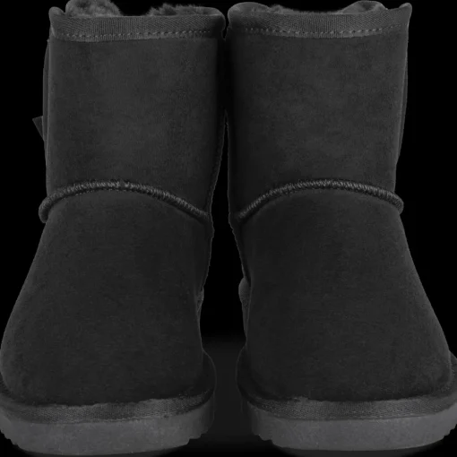 Bottines NOIR Fille Motif Uni A Enfiler