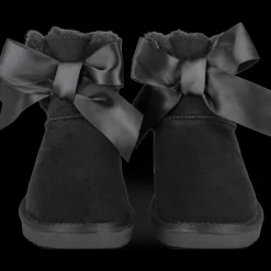 Bottines NOIR Fille Motif Uni A Enfiler