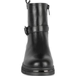 Bottines NOIR Fille Motif Uni Fermeture éclair